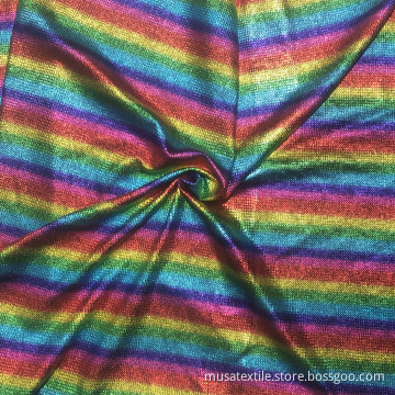 Hotsale Custom Digital Printing Rainbow Design Bullet Fabric